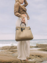 Less Pollution Convertible Handbag - Gold