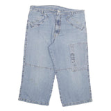 GO SOUTHERN Mens Denim Light Blue Cargo Shorts XL W32 Casual Cotton Blend