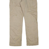 CARHARTT Mens Cotton Blend Beige Regular Fit Straight Leg Trousers W36 L34