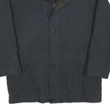 SBL Mens Black Windbreaker Jacket L Cotton Blend Zip Casual Outerwear