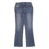 APT 9 Womens Blue Regular Boot Leg Denim Medium W28 L32 Embroidered Pockets