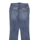APT 9 Womens Blue Regular Boot Leg Denim Medium W28 L32 Embroidered Pockets