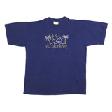 TOP OF Mens Blue El Salvador Graphic T-Shirt XL Short Sleeve Crew Neck Casual