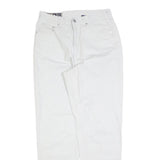 JINGLERS Mens Jeans White Regular Straight Denim W30 L31 Zip Cotton Blend