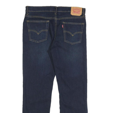 LEVI'S 511 Slim Boys Jeans Blue Slim Denim Medium W30 L30 Cotton Blend Zip