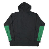 REI Mens Black & Green Outdoor Jacket 3XL Polyester Blend Zip Hooded Casual