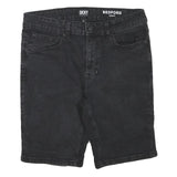 DKNY Womens Shorts Black Bedford Slim Fit L W32 Denim Casual Stylish