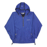 FILA Womens Blue Zip Hooded Jacket M Polyester Blend Lightweight Sportswear