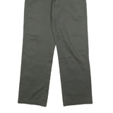 DICKIES Mens Regular Fit Green Cotton Blend Trousers W30 L32 Workwear Straight