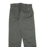 DICKIES Mens Regular Fit Green Cotton Blend Trousers W30 L32 Workwear Straight