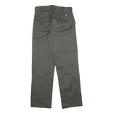 DICKIES Mens Regular Fit Green Cotton Blend Trousers W30 L32 Workwear Straight