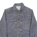 LEVI'S Womens Blue Denim Jacket XXS Cotton Blend Button Closure Classic Fit