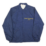 DUCKSTER Mens Blue Coach Jacket M Polyester Blend Button Closure Plain