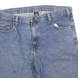 Mens Denim Blue Cotton Blend Shorts XL W38 Classic Casual 5-Pocket Design