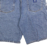 Mens Denim Blue Cotton Blend Shorts XL W38 Classic Casual 5-Pocket Design