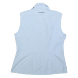MAMMUT Womens Blue Check Sleeveless Shirt M Lightweight Summer Top Outdoor