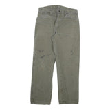 DICKIES Mens Regular Fit Cotton Blend Grey Straight Jeans W34 L31 Workwear