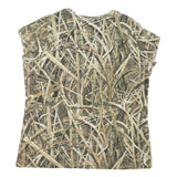 MOSSY OAK Womens Brown & Green Camo Graphic T-Shirt XL Crew Neck Short Sleeve