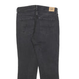 LEVI'S Womens Regular Black Denim Straight Raw Hem W30 L27 Cotton Blend Zip