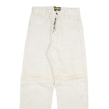KEWIS Mens Regular Fit White Cotton Blend Jeans W26 L29 Workwear Straight