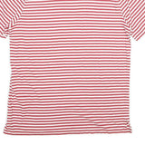 POLO RALPH LAUREN Mens Red & White Striped Short Sleeve Polo Shirt M Classic Fit