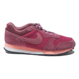 NIKE CT 2865 Womens Lace-Up Trainers Burgundy Synthetic UK 4 Comfortable Casual