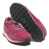 NIKE CT 2865 Womens Lace-Up Trainers Burgundy Synthetic UK 4 Comfortable Casual