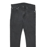 LEVI'S 512 Tapered Mens Jeans Black Slim Tapered Denim Medium W31 L30 Zip