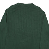 NAUTICA Mens Green Patterned Jumper Crew Neck Basic Knit XL Cotton Blend Casual