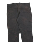 DICKIES Mens Relaxed Fit Black Cotton Blend Jeans W34 L30 Workwear Style Zip