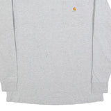 CARHARTT Mens Grey Long Sleeve Crew Neck Pocket Cotton Blend T-Shirt M