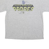 MLB Mens Grey San Diego Padres Graphic T-Shirt XL Short Sleeve Crew Neck