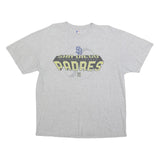 MLB Mens Grey San Diego Padres Graphic T-Shirt XL Short Sleeve Crew Neck