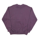 LEE Womens Purple Sweatshirt XL Cotton Blend Crew Neck Floral Print Relaxed Fit