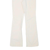 LEVI'S Womens Slim White Cotton Blend Slim Trousers W28 L30 Stylish Fit
