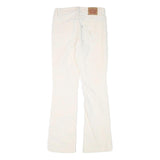 LEVI'S Womens Slim White Cotton Blend Slim Trousers W28 L30 Stylish Fit