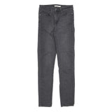 LEVI'S Womens Jeans Black Slim Skinny Denim Medium W27 L32 Stylish Classic Zip