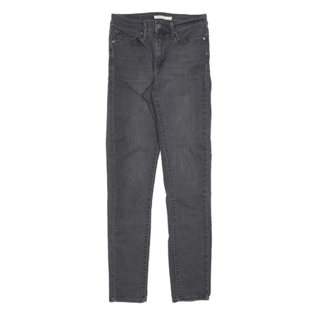 LEVI'S Womens Jeans Black Slim Skinny Denim Medium W27 L32 Stylish Classic Zip