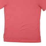 POLO RALPH LAUREN Womens Red Short Sleeve Plain M Cotton Blend Polo Shirt