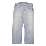 LEVI'S 501 Mens Regular Jeans Denim Light W32 L28 Classic Button Cotton Blend