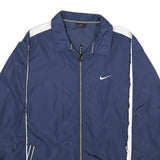 NIKE Mens Blue & White Sportswear Zip Jacket XL Polyamide Blend Lightweight