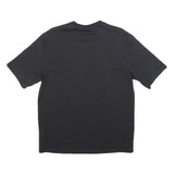 ADIDAS Womens Black Classic T-Shirt UK 12 Short Sleeve Crew Neck Logo Print