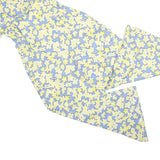 MINT VELVET Womens Blue & Yellow Floral Playsuit Linen Blend UK 14 Summer Casual