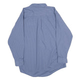 RED KAP Mens Blue Check Long Sleeve Shirt L Workwear Cotton Blend