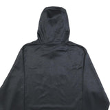 UNDER ARMOUR Mens Black & Yellow Logo Pullover Hoodie L Cotton Blend Sweatshirt