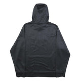 UNDER ARMOUR Mens Black & Yellow Logo Pullover Hoodie L Cotton Blend Sweatshirt