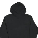 CHAMPION Mens Black Cotton Blend Pullover Hoodie M Camo Logo Sweatshirt