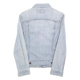 LEVI'S Womens Blue Denim Cotton Jacket S Button Closure Classic Fit Casual