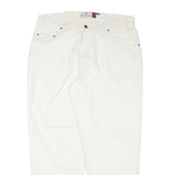 LEVI'S Womens White Relaxed Straight Denim Jeans W36 L28 Classic Zip Cotton