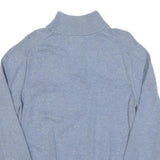 NAUTICA Mens Light Blue Plain Pullover Jumper Crew Neck Basic Knit L Cotton